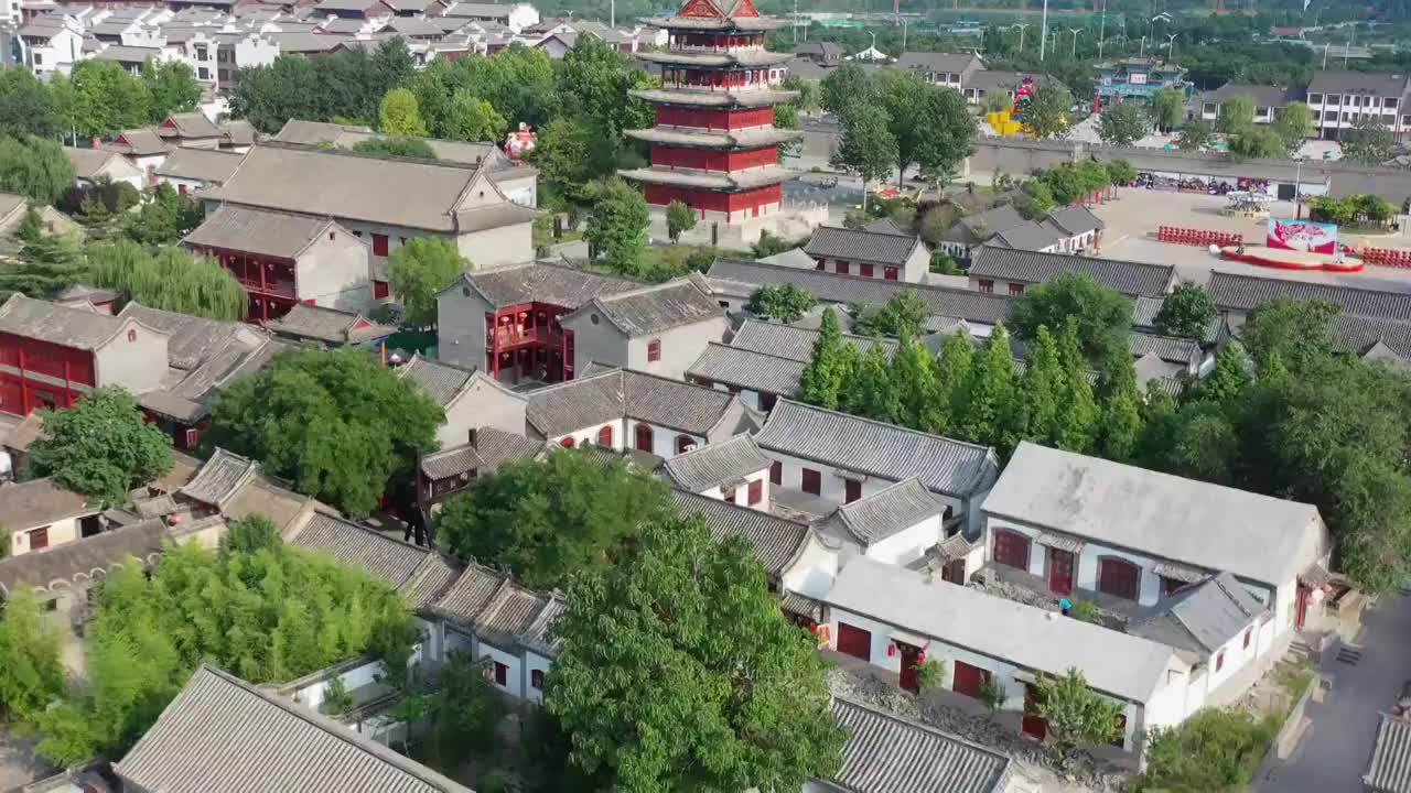 山东潍坊杨家埠民间艺术大观园视频素材