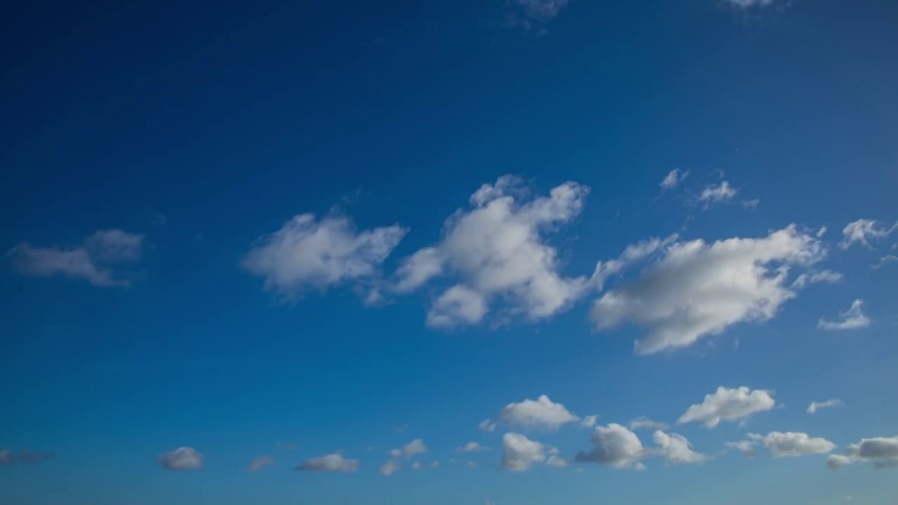 蓝天白云变化延时视频素材