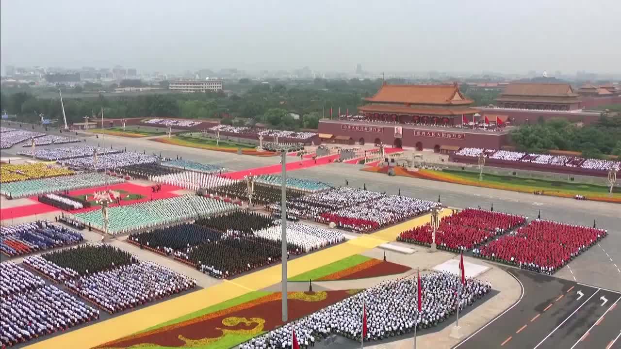 中国共产党一百周年庆祝活动视频素材