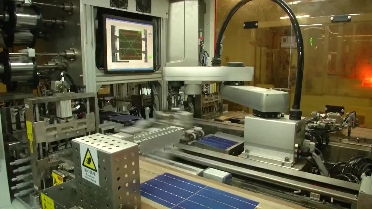 浙江省工厂生产线和运作中的机器视频素材
