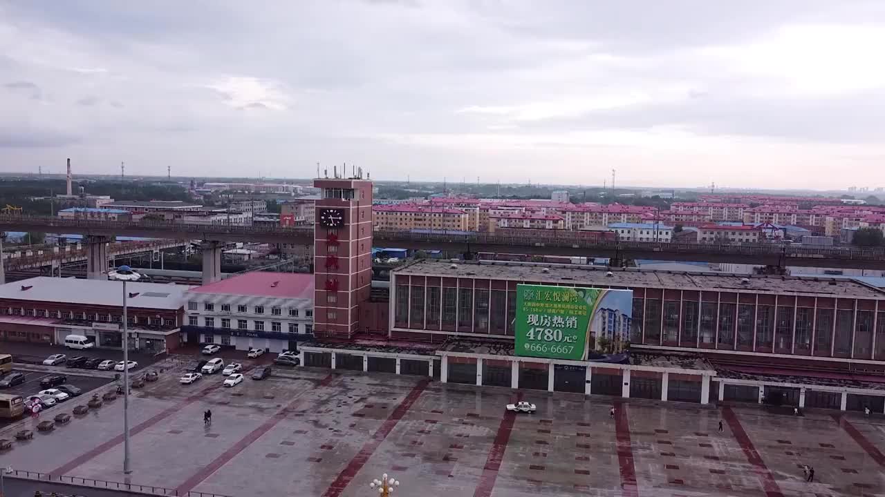 大庆 地标 航拍素材 黑龙江 大庆市 城市 商业 风光片 4视频下载
