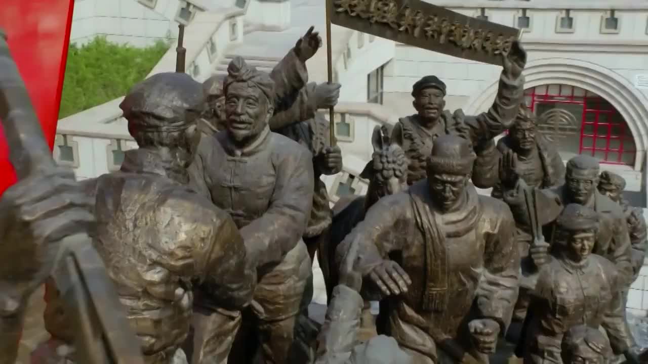 中国革命先驱雕像视频购买