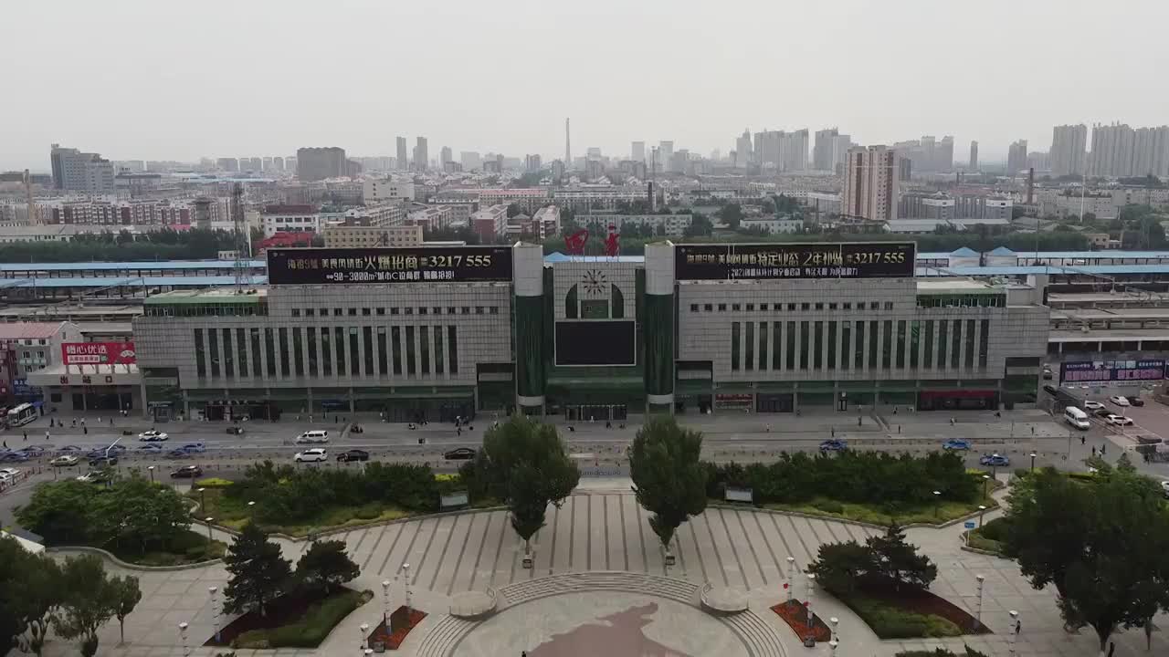 四平 地标 航拍素材 吉林 四平市 城市 商业 风光片 4k视频下载