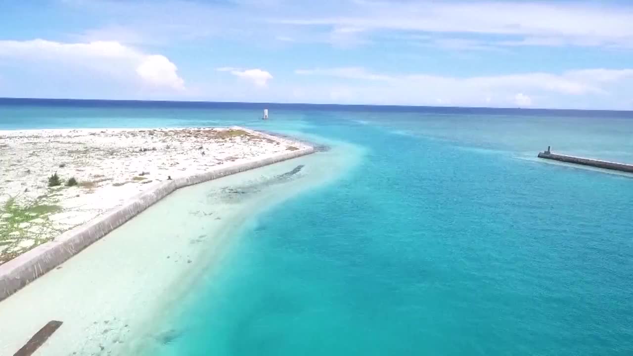 广东佛山南海西沙群岛航拍视频素材