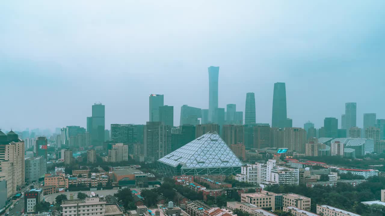 北京暴风雨来临前夕视频素材