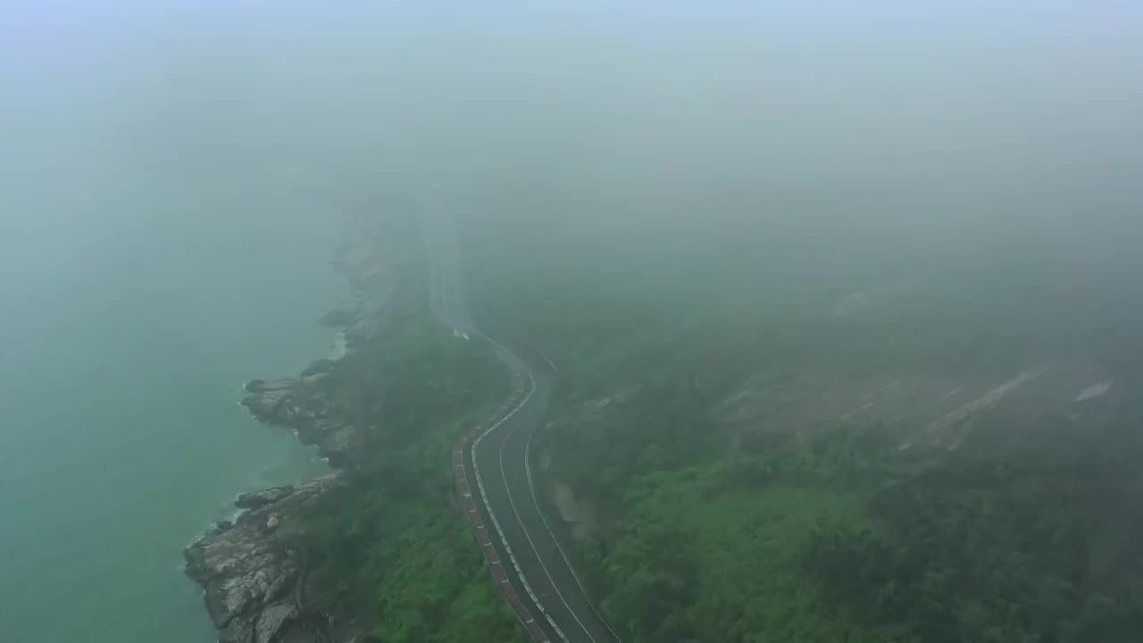 海岛公路航拍视频素材