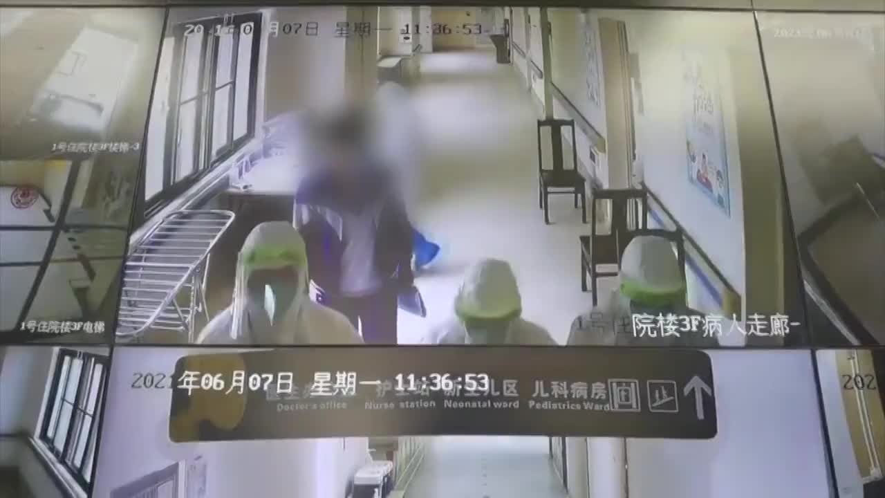 中国广东广州监视器下的高考考场走廊视频素材