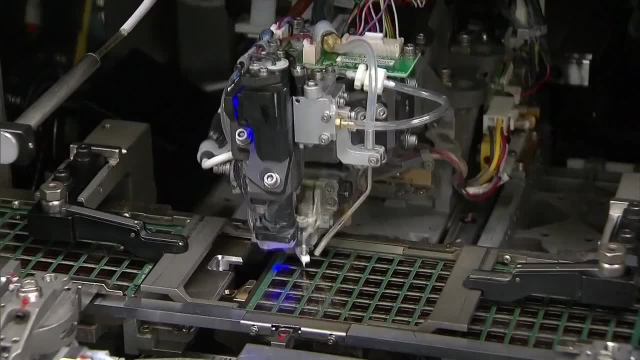 中国上海芯片制作过程视频素材