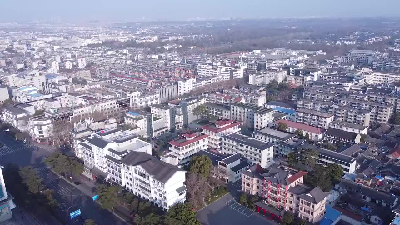 扬州 地标 航拍素材 江苏省 扬州市 城市 商业 风光片 4视频素材