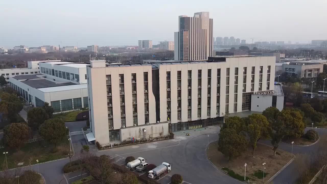 扬州 地标 航拍素材 江苏省 扬州市 城市 商业 风光片 4视频素材