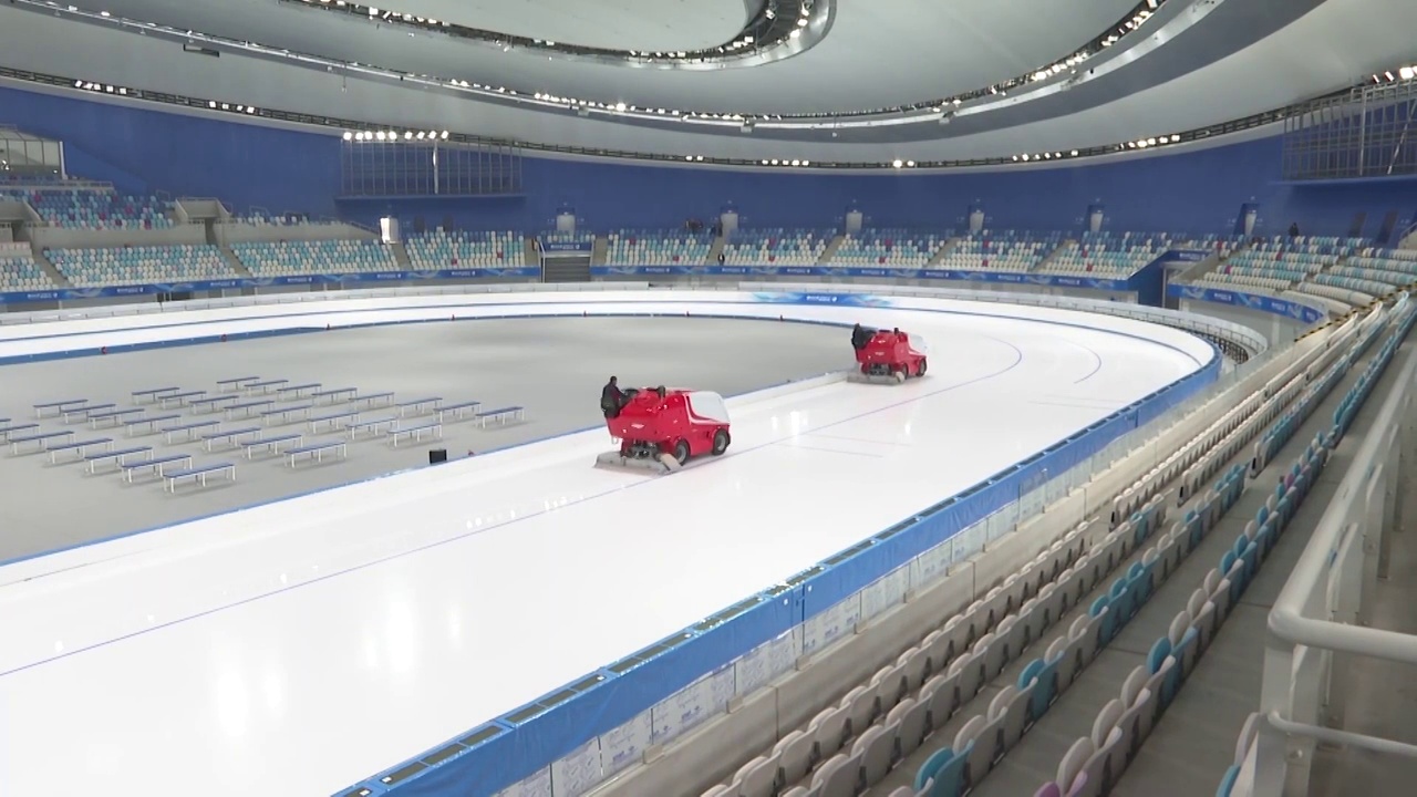 北京2022冬奥会室内场馆视频素材