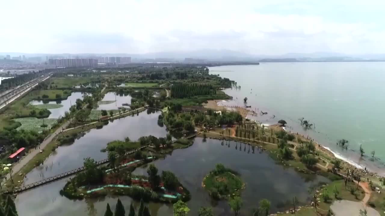 中国云南昆明生态湿地视频素材