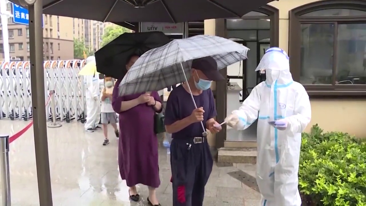 江苏省南京市居民排队核酸检测视频素材