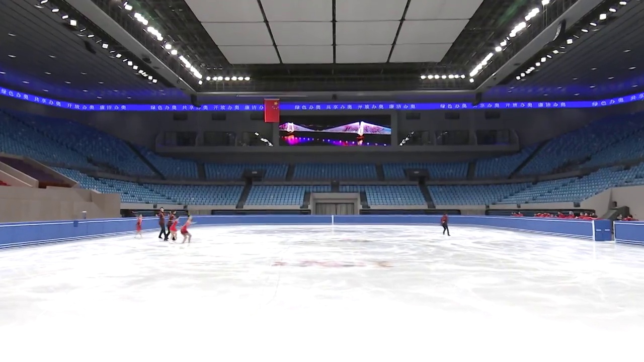 中国冬奥前雪上运动测试视频素材