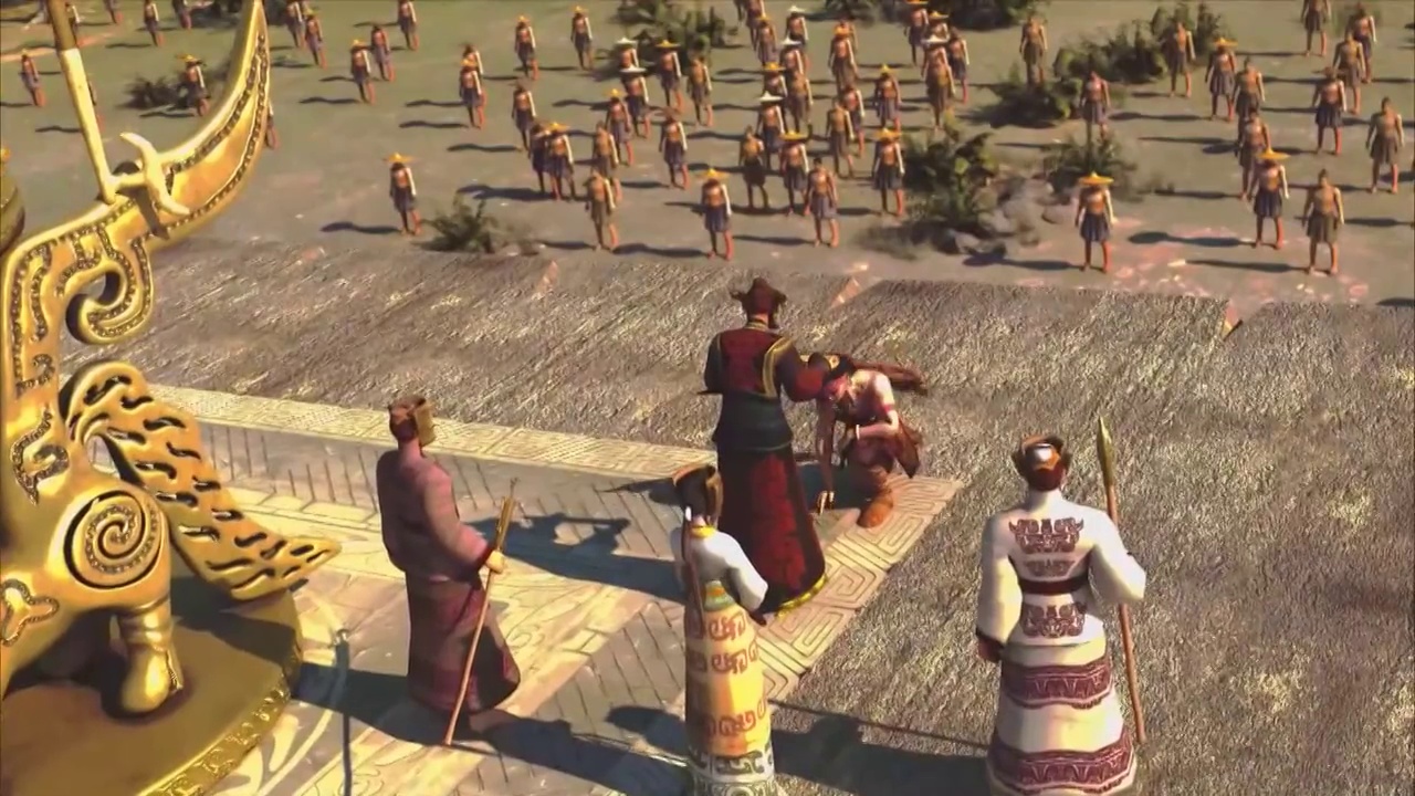 四川省模拟古代三星堆城市的动画视频素材