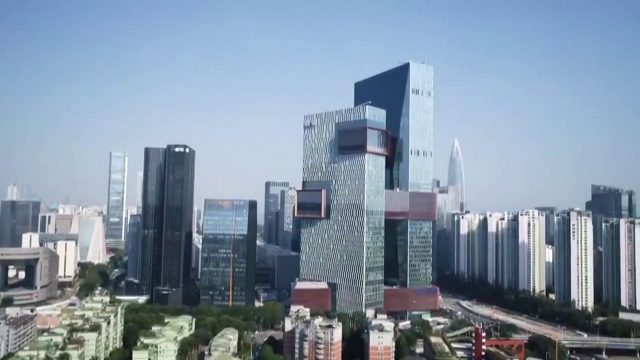 深圳城市景观航拍视频素材