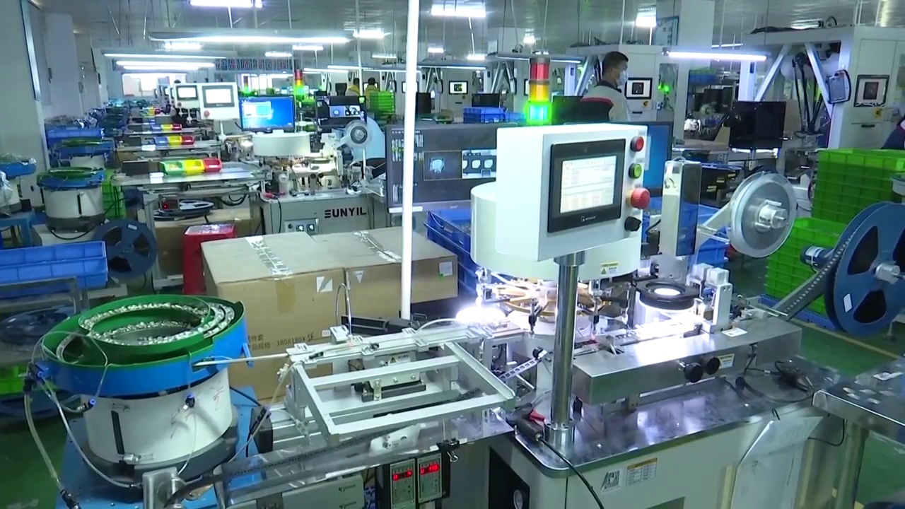 上海芯片生产线视频素材