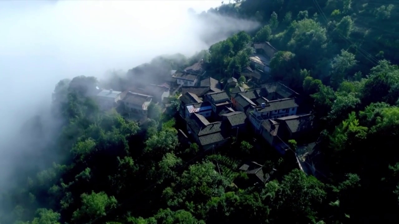 中国村庄航拍视频素材