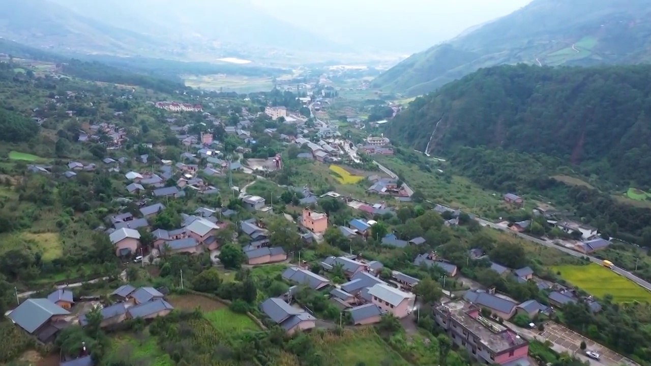 贵州省安顺乡村风光航拍视频素材