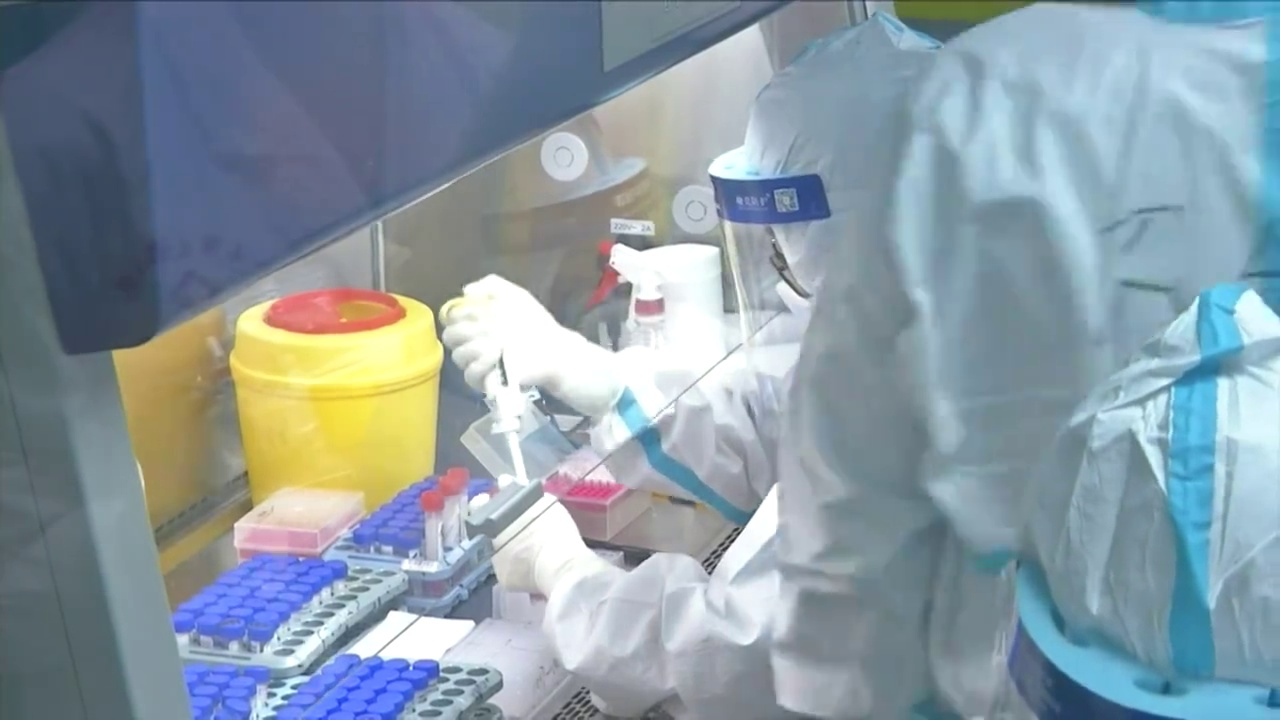 中国实验室开发研究生产疫苗的场景视频素材