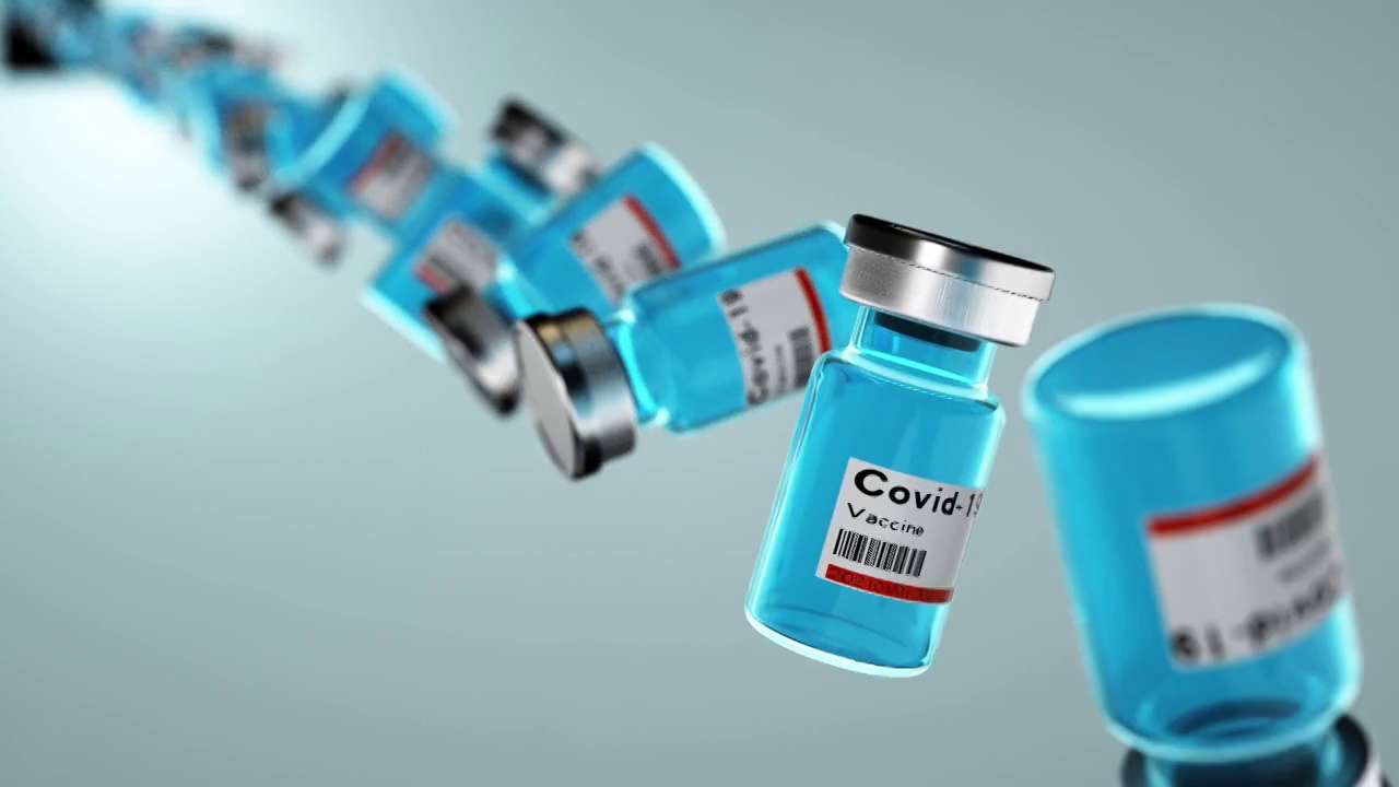 新冠疫苗，三维图形视频素材