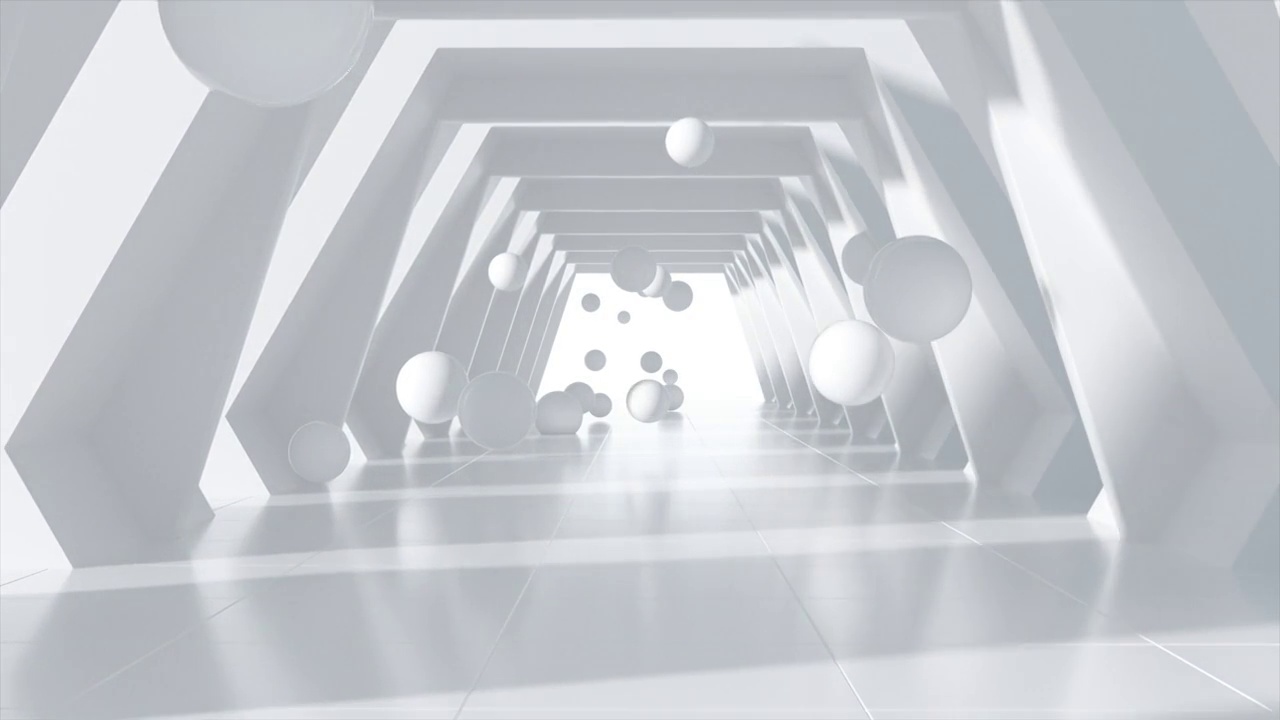 超现实创意空间光影动画视频素材