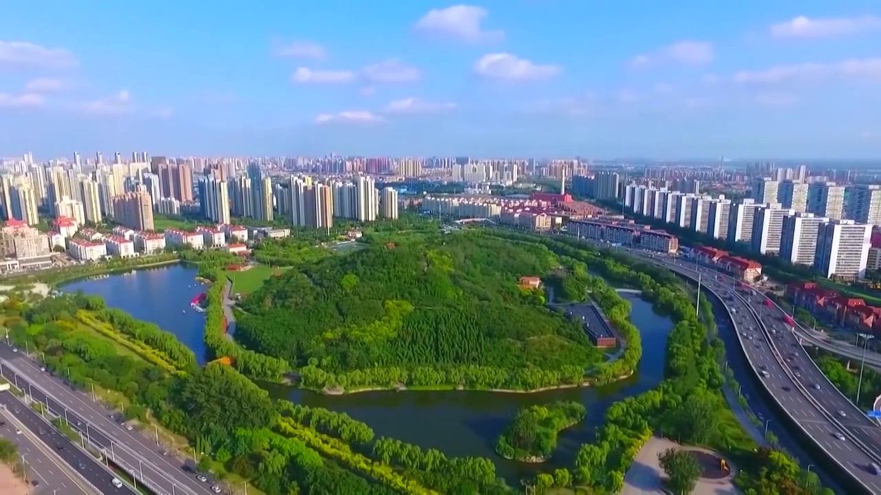 北京城市景观航拍视频素材