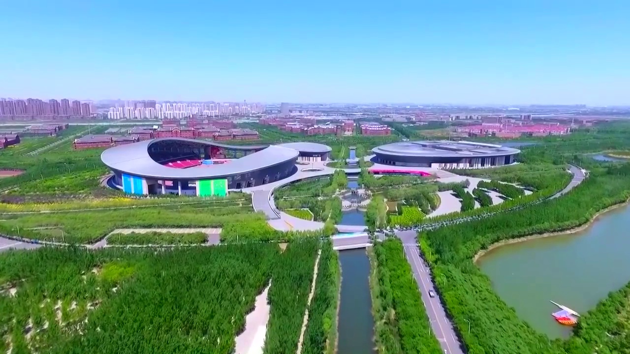 北京交通城市景观航拍视频素材
