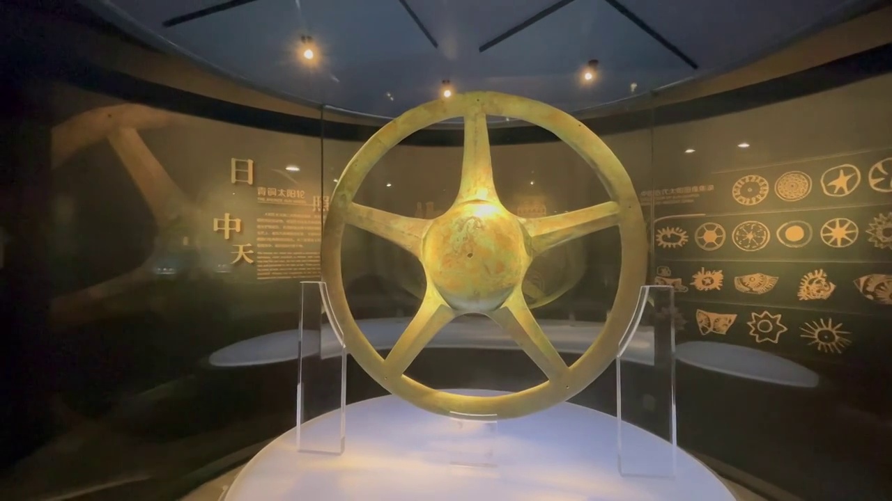 神秘的三星堆博物馆视频素材