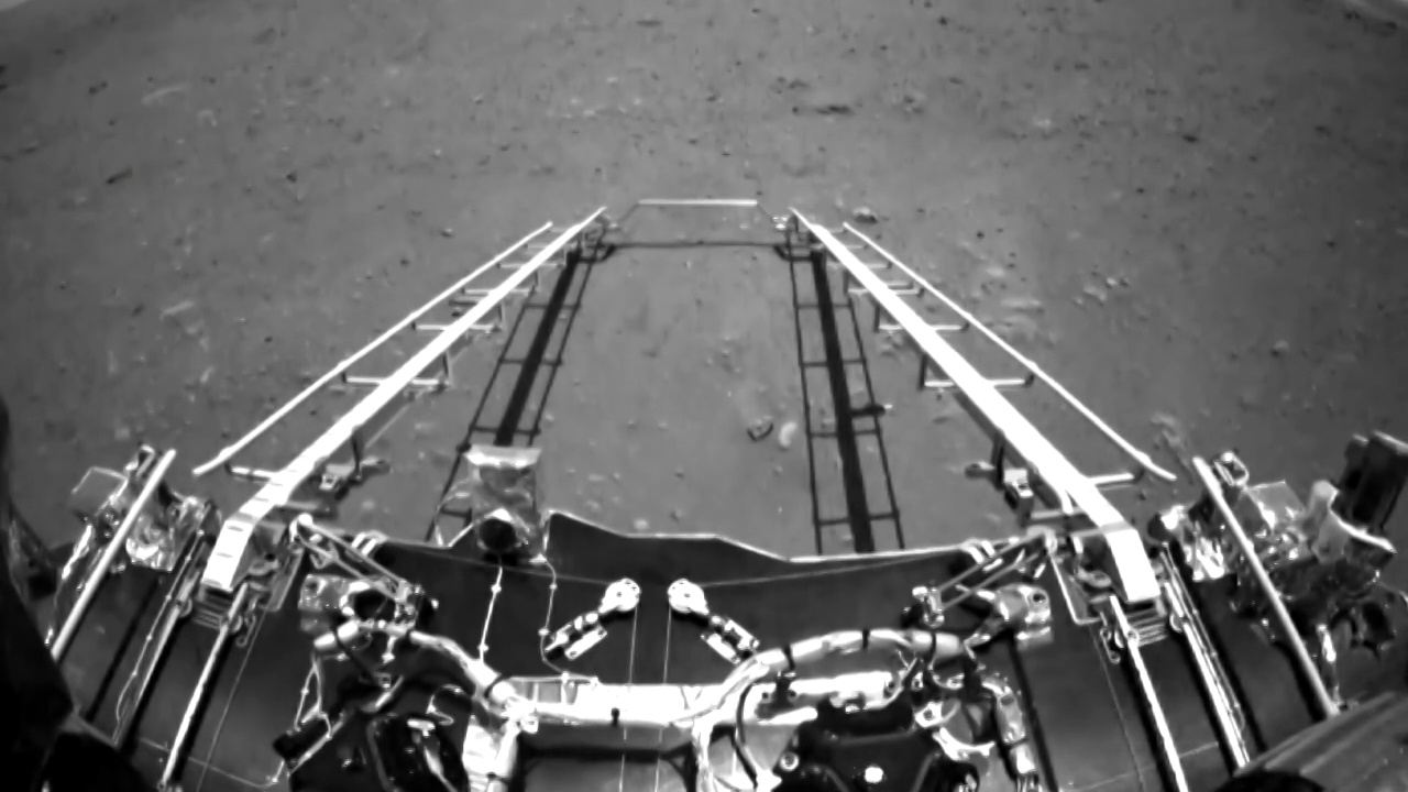 火星表面和人造卫星CG动画视频素材