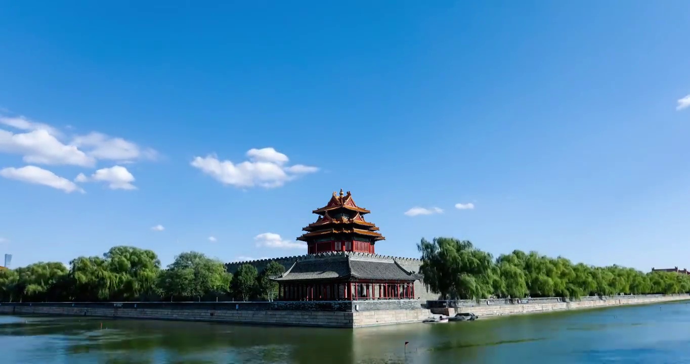 北京故宫角楼视频素材