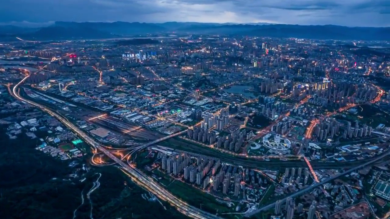 福建福州城市框架大全景视频素材