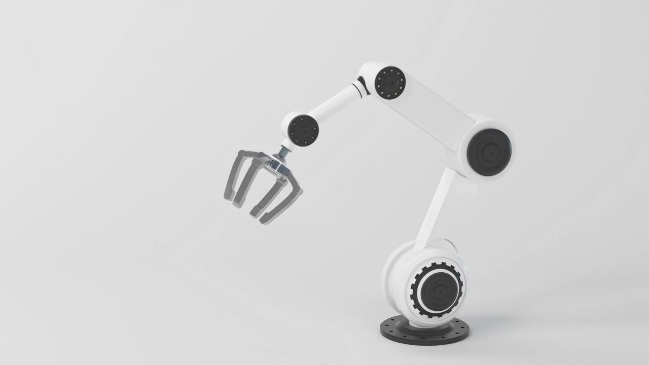 科技感机械手臂 3D渲染视频素材