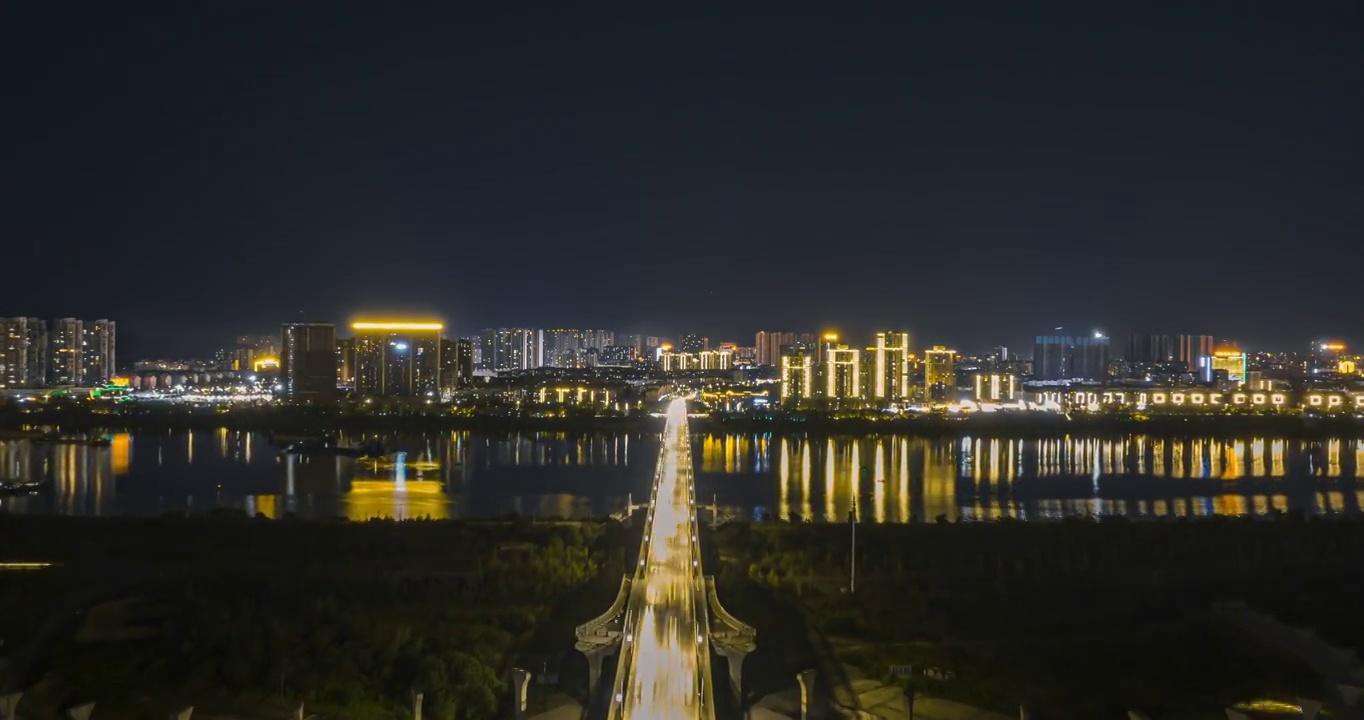 湘潭二桥，湘江，易俗河视频素材