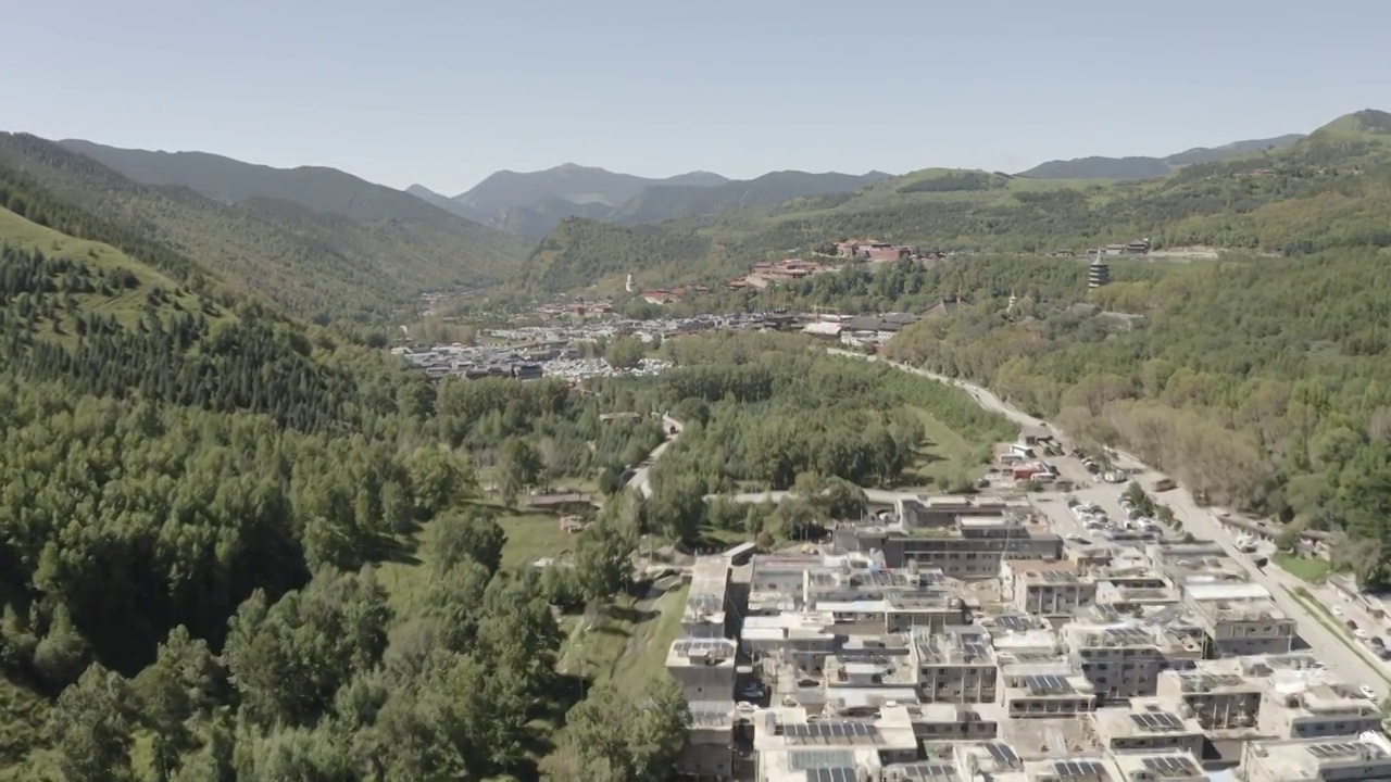 五台山,山西省,忻州,佛教,旅游目的地视频素材