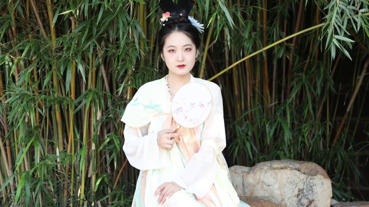 中国古风汉服传统文化美女肖像视频下载