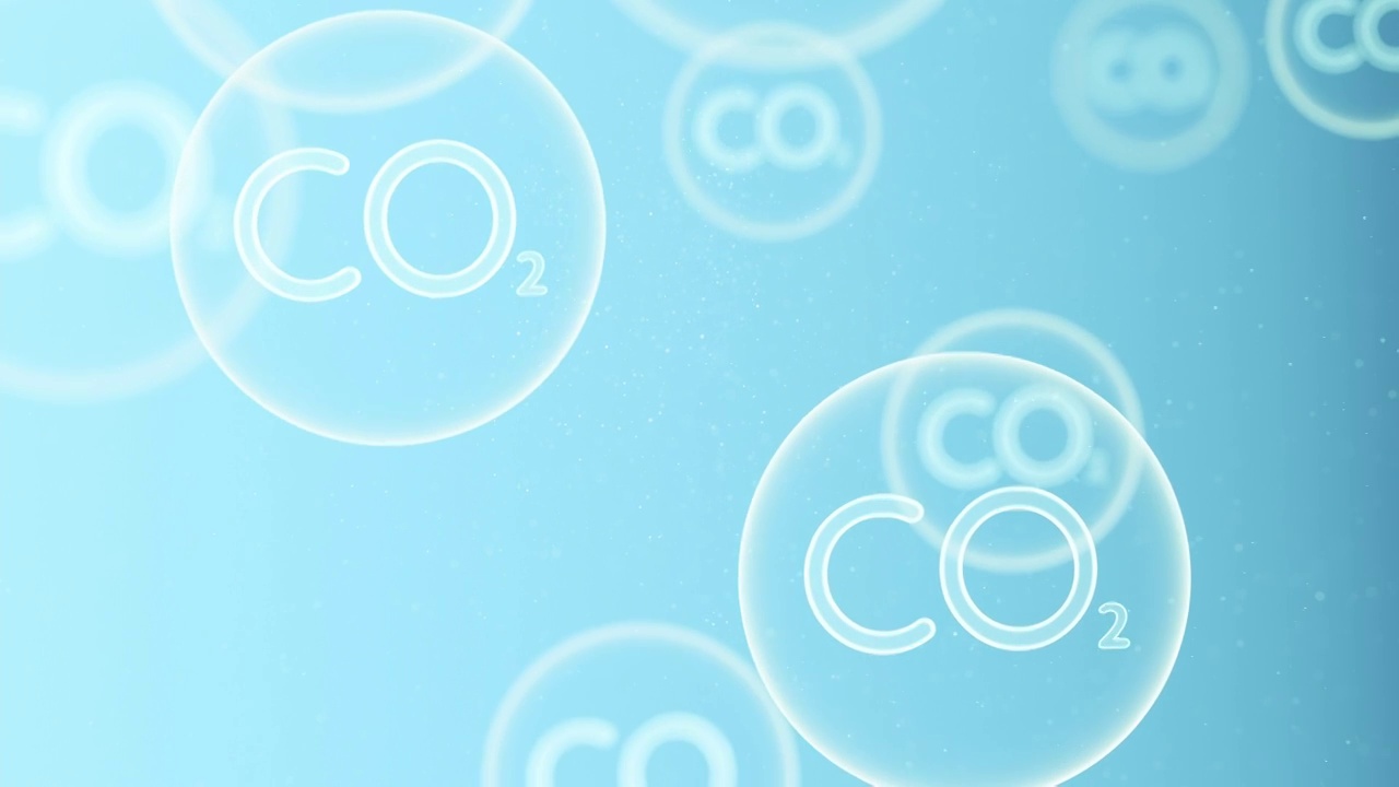 二氧化碳气体 3D渲染视频下载