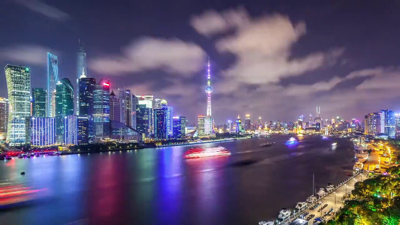 上海城市风光延时视频视频素材