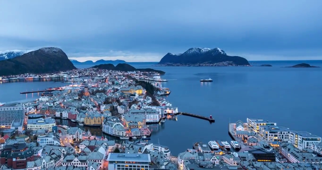 挪威4k自然风光延时视频视频素材