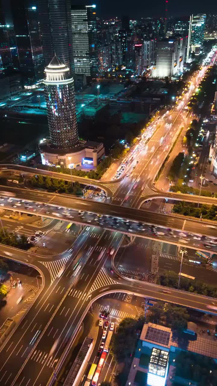 北京国贸桥夜景视频素材