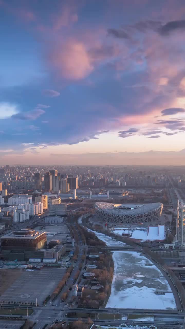 北京鸟巢视频素材