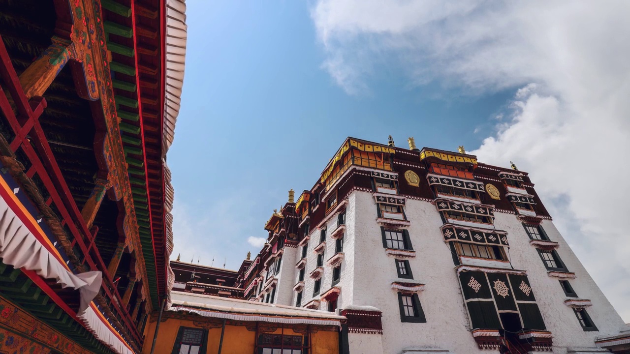 西藏拉萨布达拉宫风光视频素材