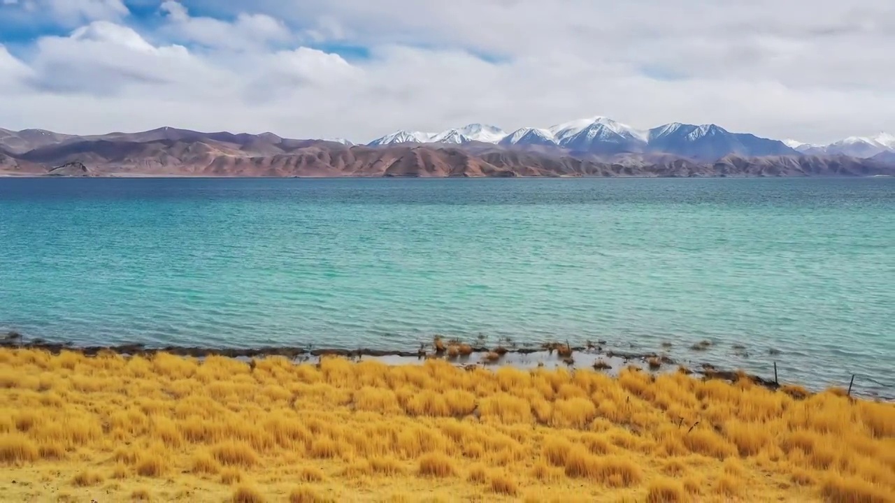 西藏阿里班公措风光视频素材