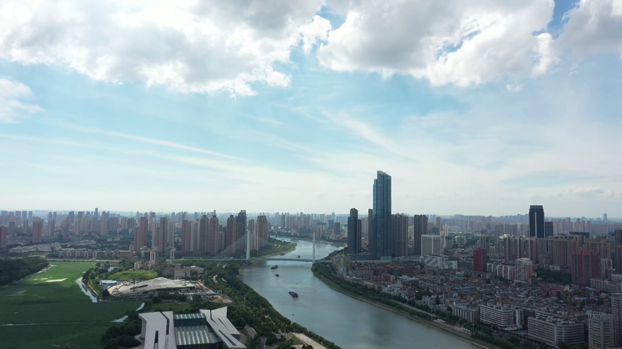 航拍武汉城市视频素材
