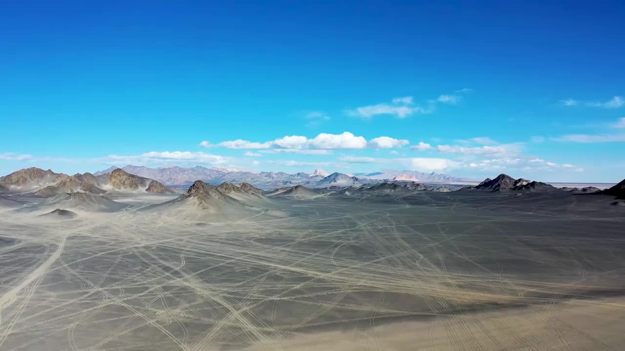 青海省海西蒙古族藏族自治州冷湖航拍视频下载