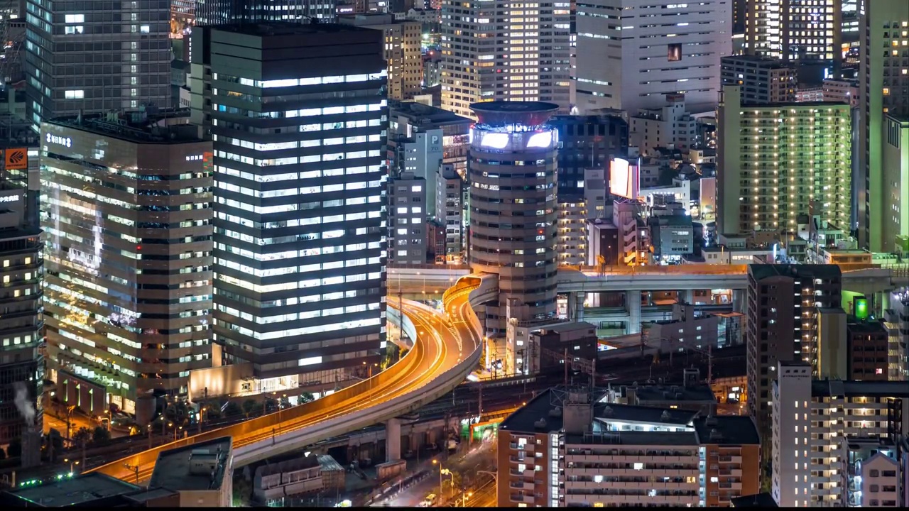 日本东京城市风光4k延时视频视频素材