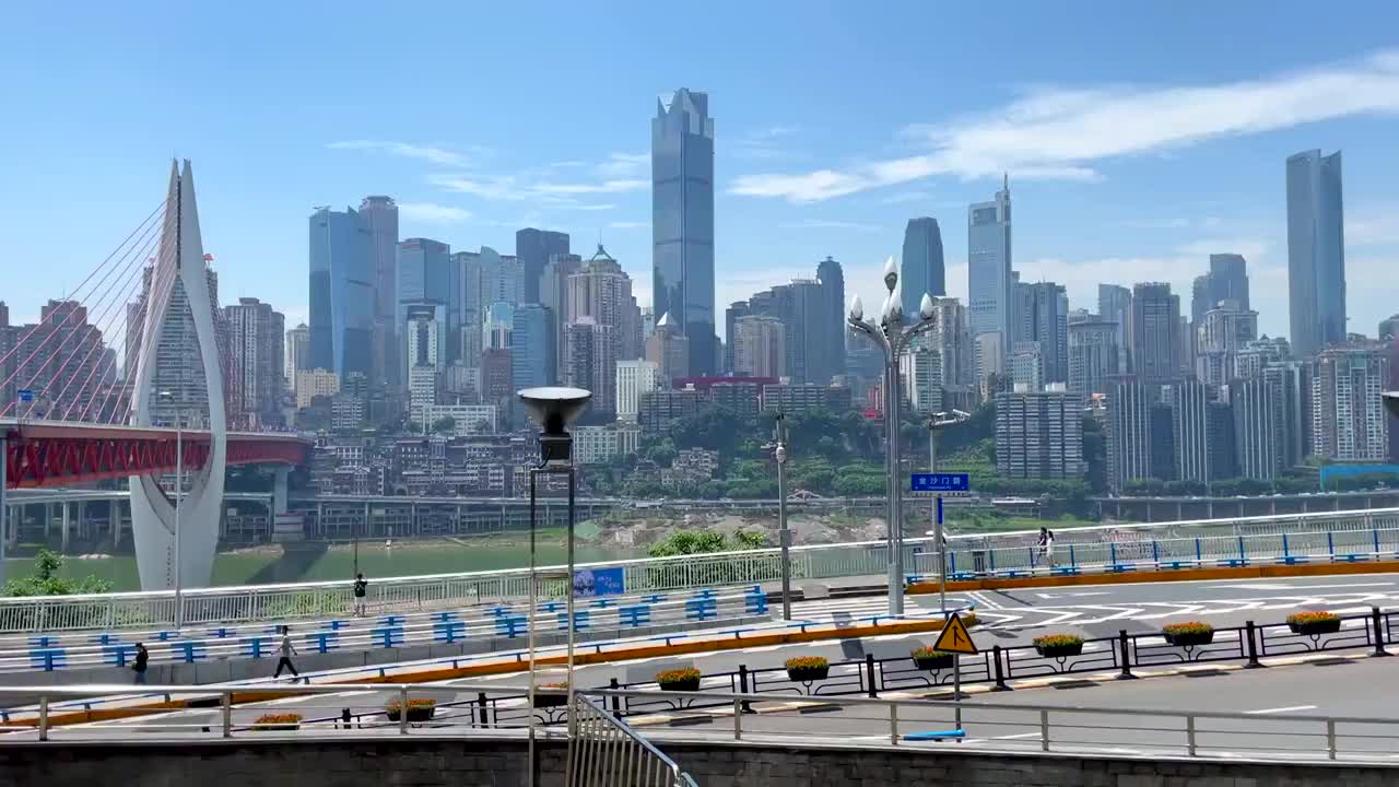 航拍四川重庆城市风光视频素材