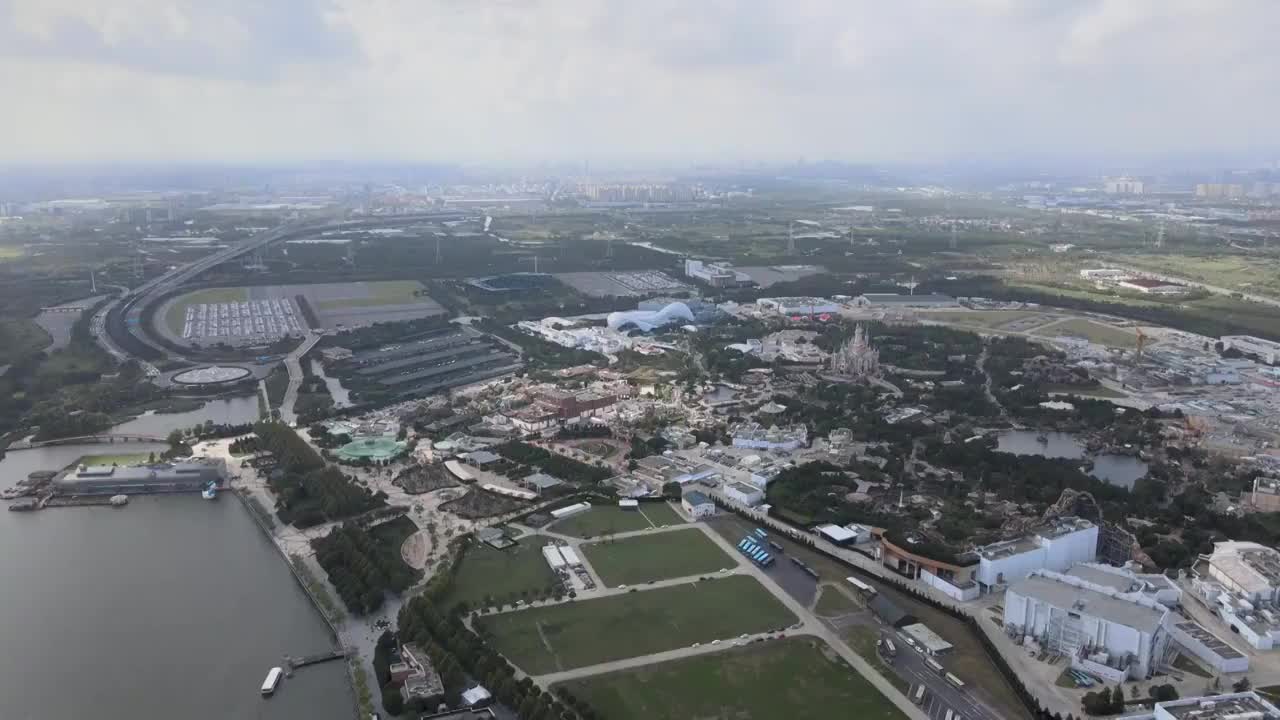 航拍上海浦东视频素材