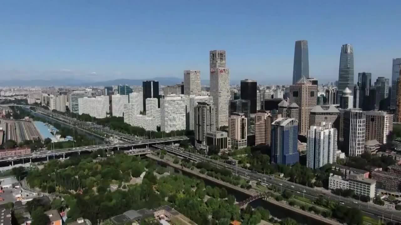 中国的现代化发展航拍选编视频素材
