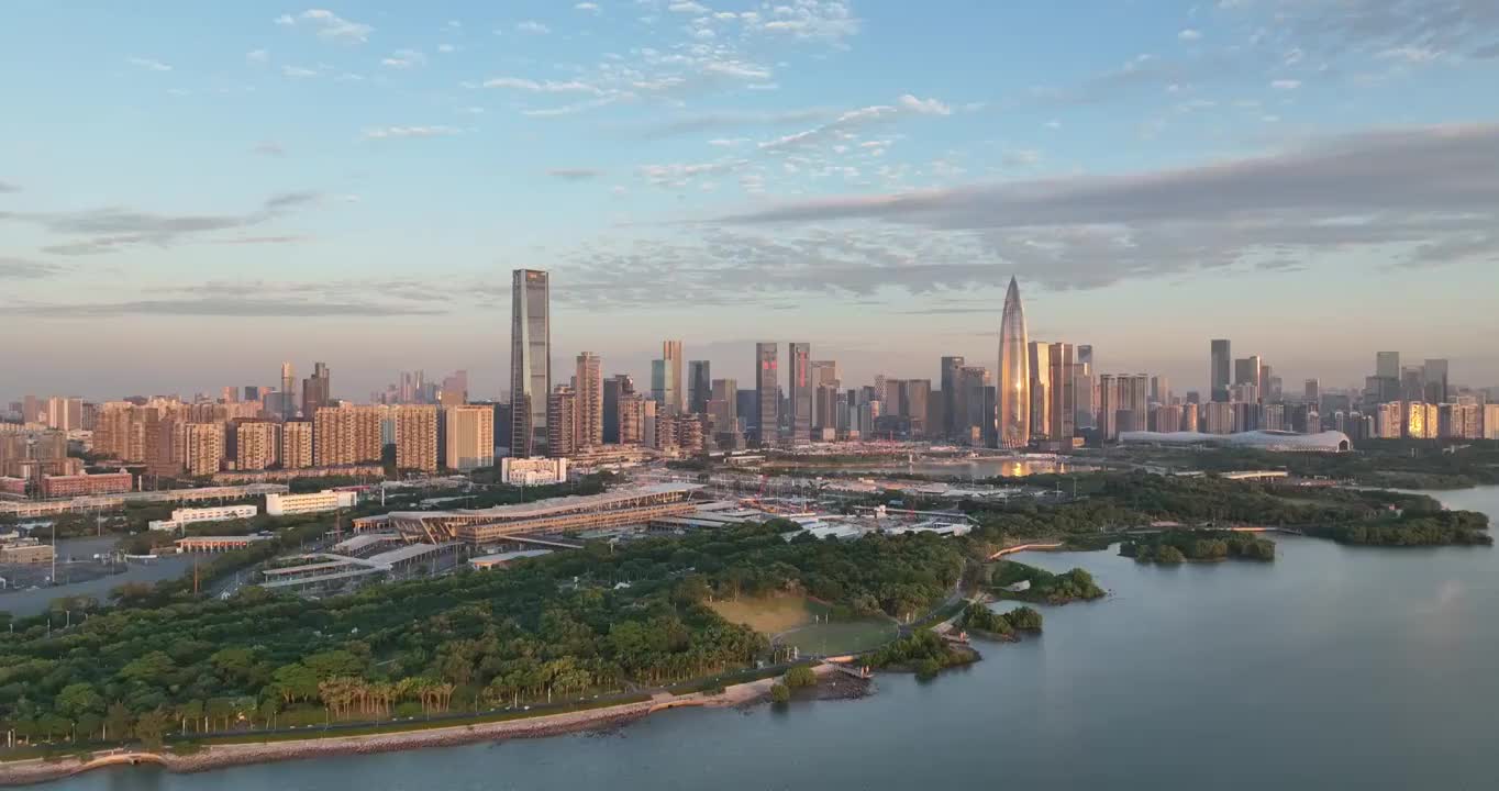 深圳后海商务中心摩天高楼视频素材